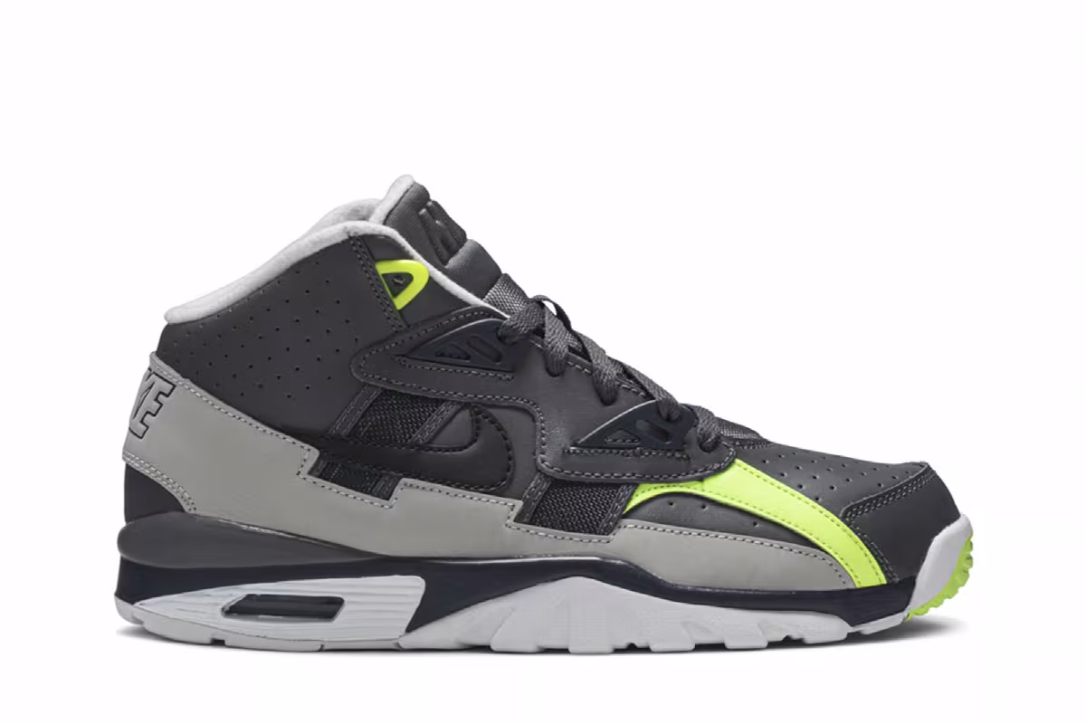 Nike Air Trainer SC GS Dark Grey Navy Volt, view 2