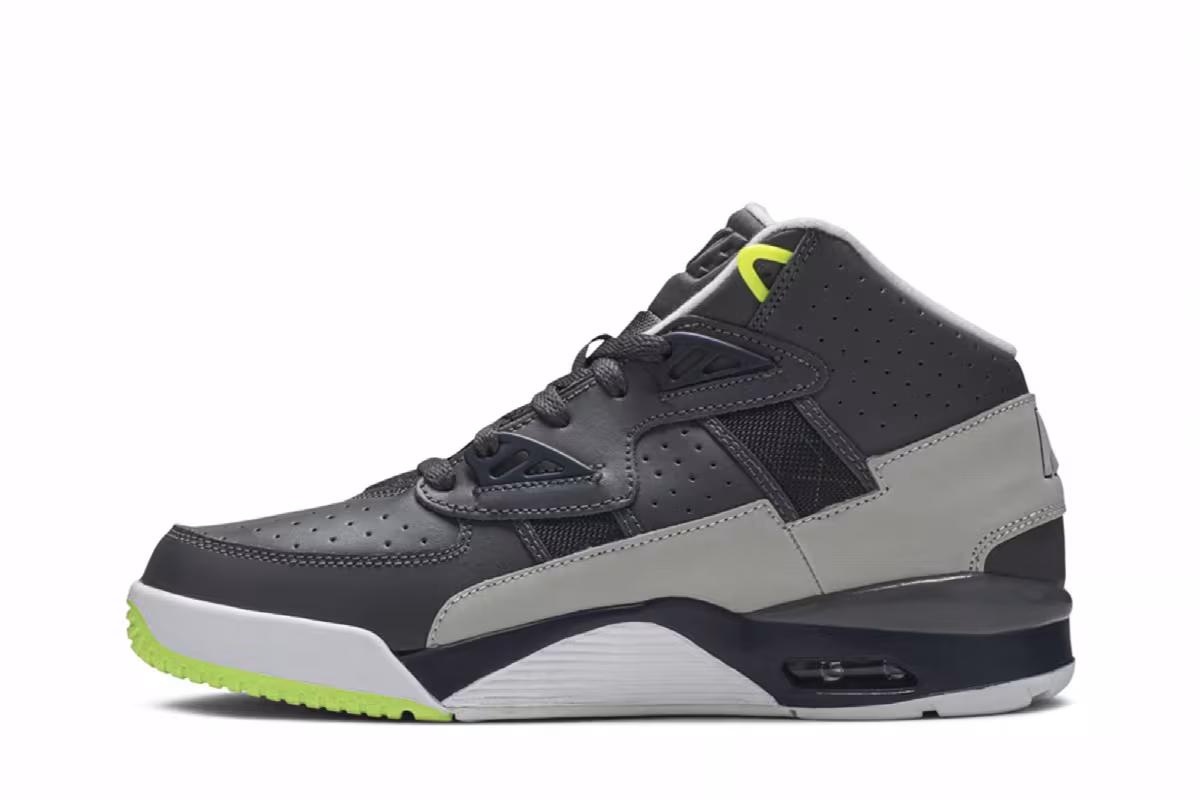 Nike Air Trainer SC GS Dark Grey Navy Volt, view 4