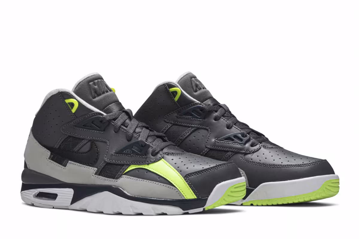 Nike Air Trainer SC GS Dark Grey Navy Volt, view 9