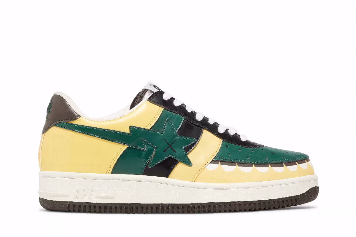 Kaws x Bapesta FS-029 Low Chompers - Beige, view 2