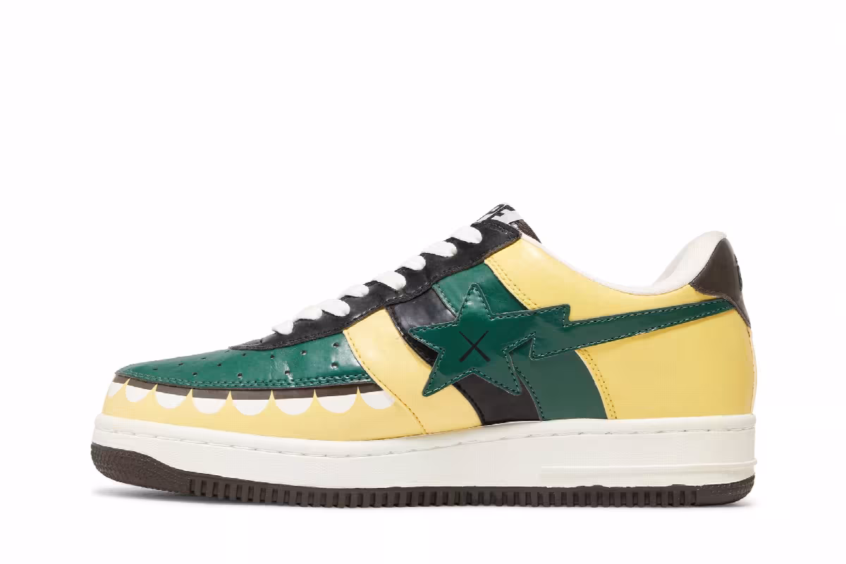 Kaws x Bapesta FS-029 Low Chompers - Beige, view 4