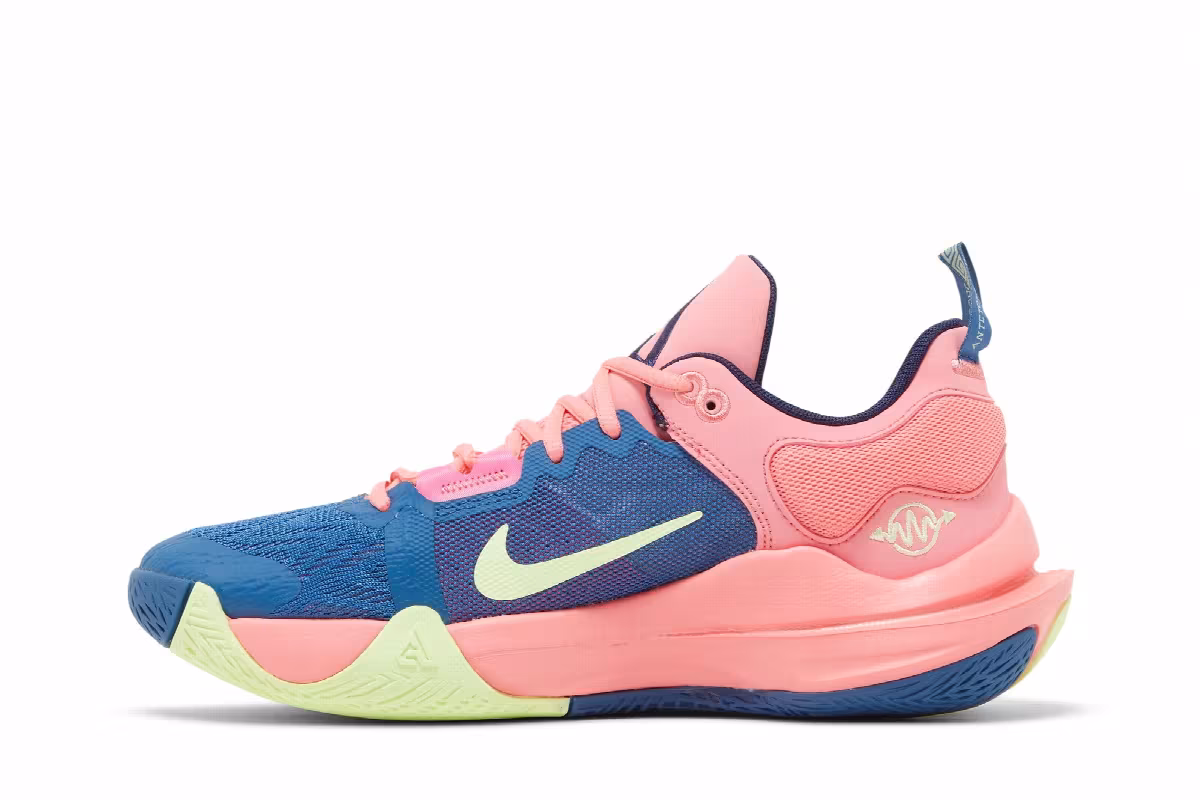 Nike Giannis Immortality 2 Dark Marina Blue Laser Crimson, view 4