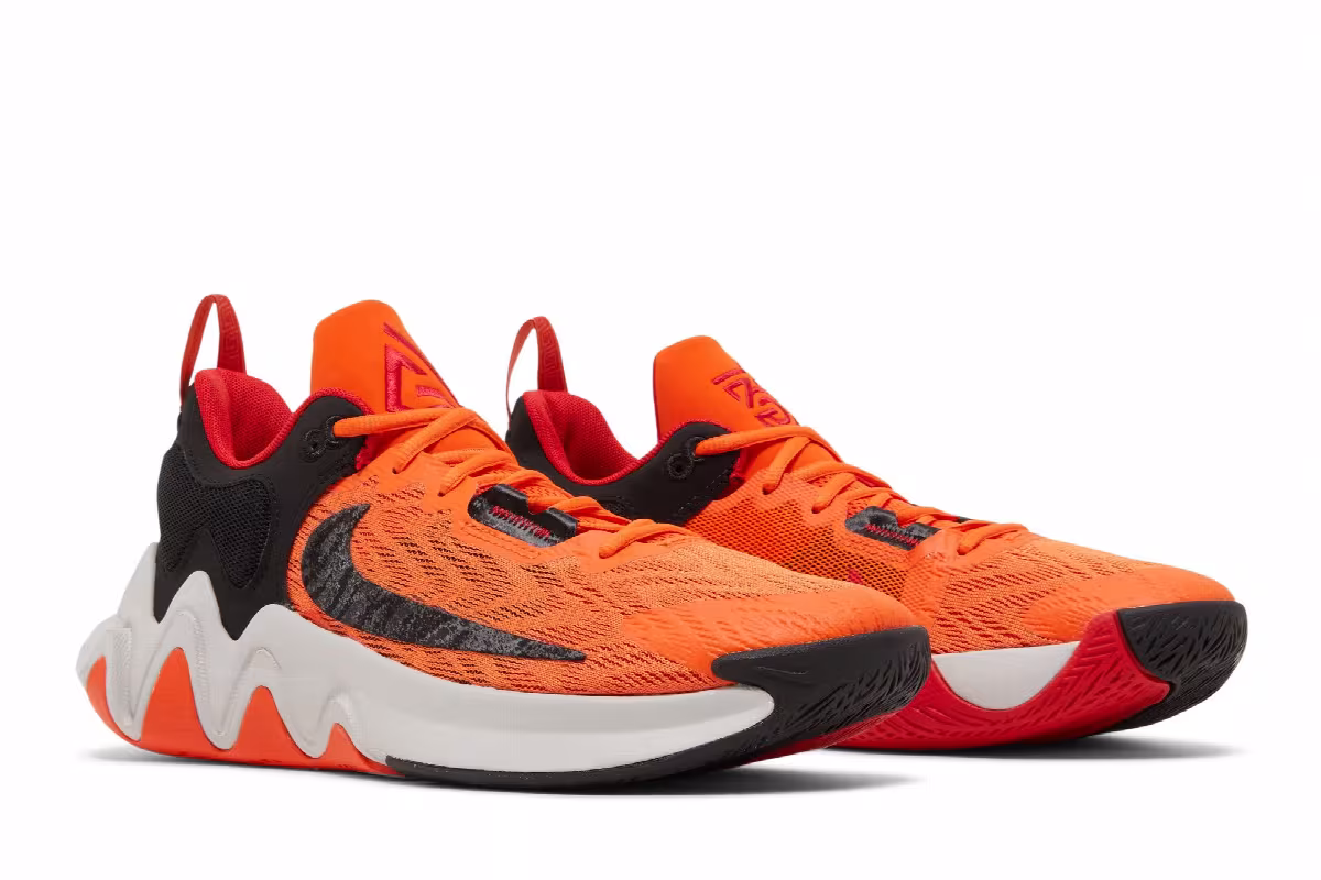 Nike Giannis Immortality 2 Safety Orange Black, view 9