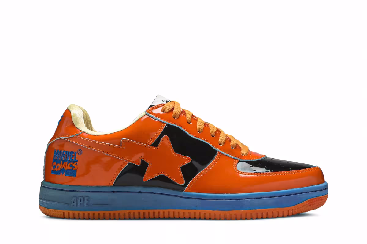 Marvel Comics x Bapesta FS-001 Low Human Torch, view 2