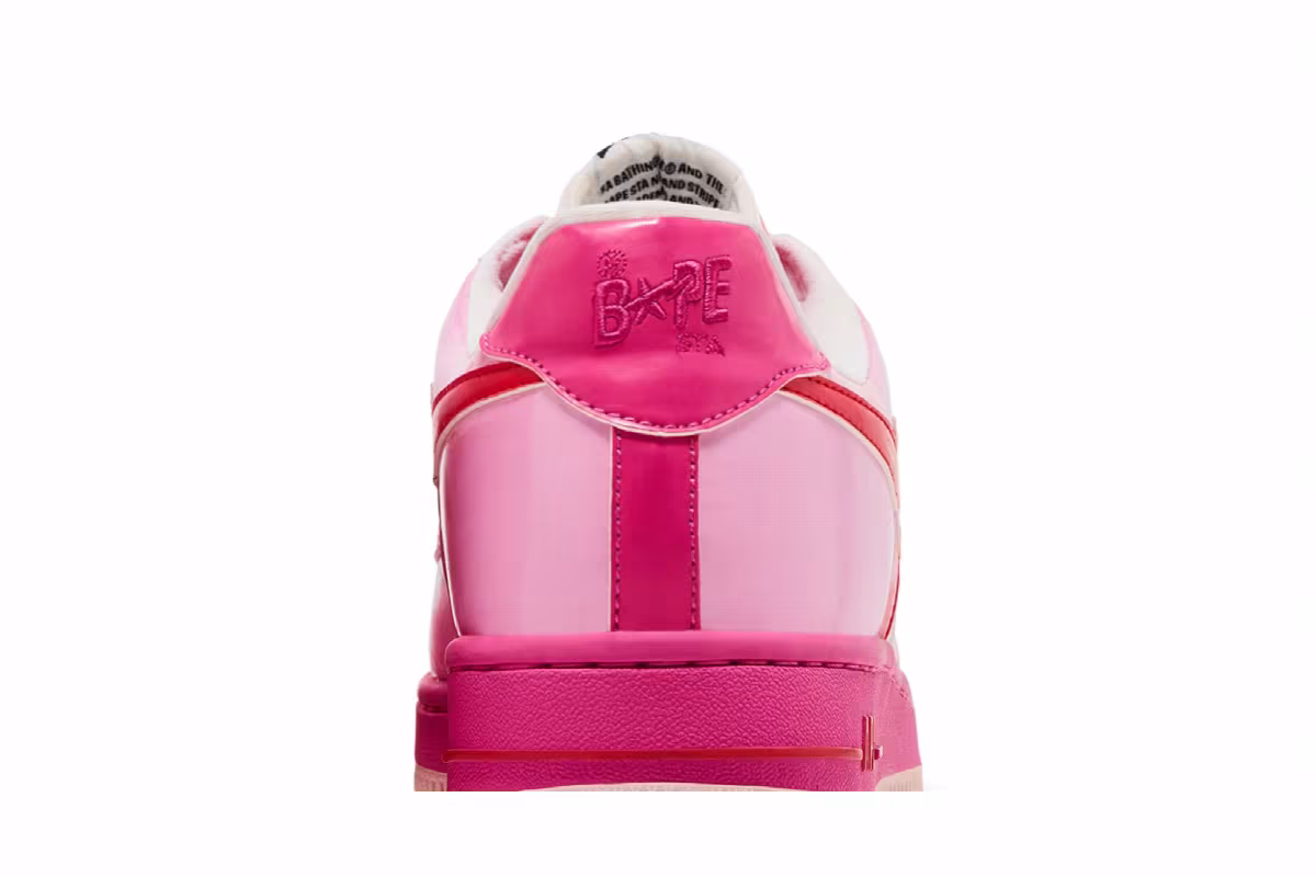 Kaws x Bapesta FS-029 Low Chompers - Pink, view 8