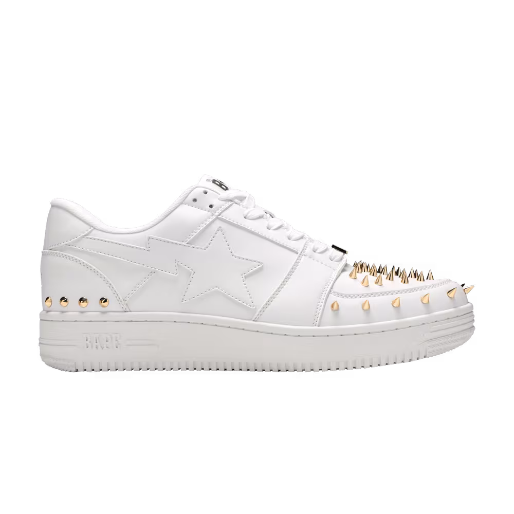 Bapesta Studded White
