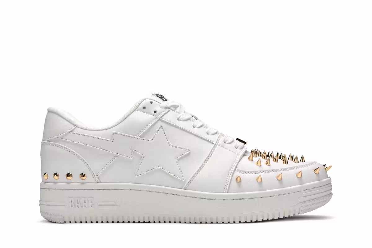 Bapesta Studded White, view 2