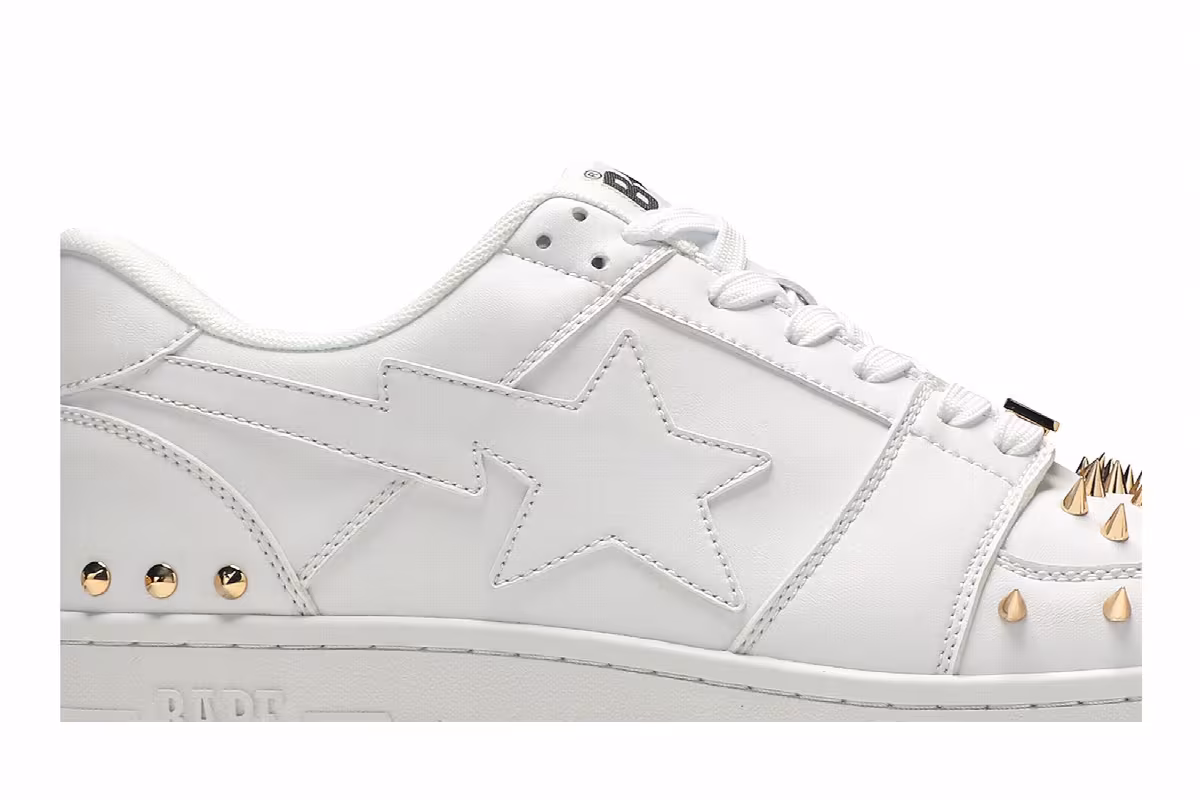Bapesta Studded White, view 3
