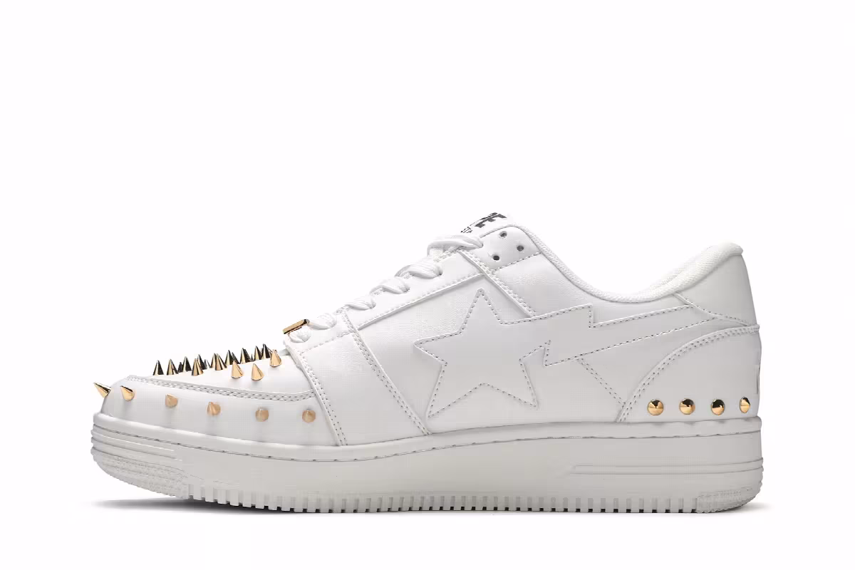 Bapesta Studded White, view 4