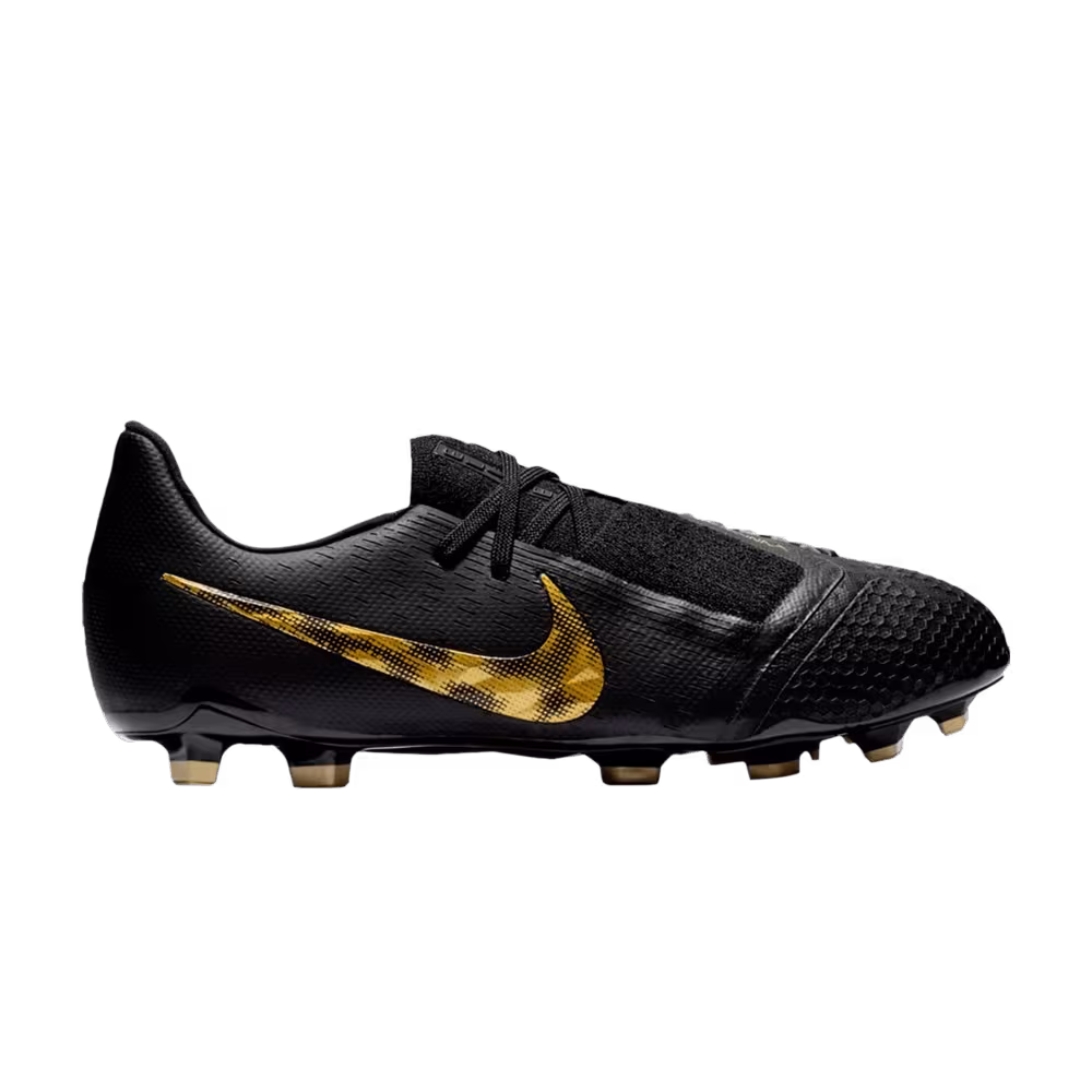 Nike Phantom Venom Elite FG GS Black Metallic Vivid Gold