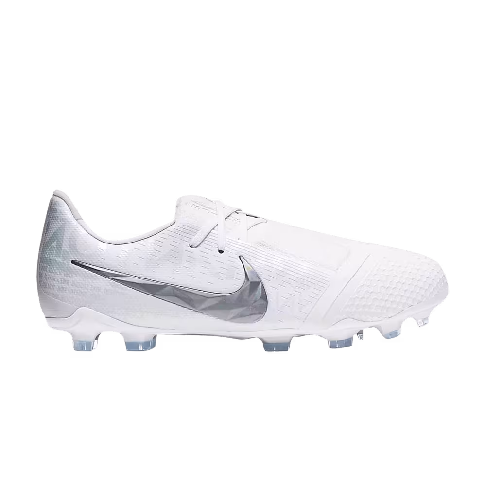 Nike Phantom Venom Elite FG GS White Metallic Platinum
