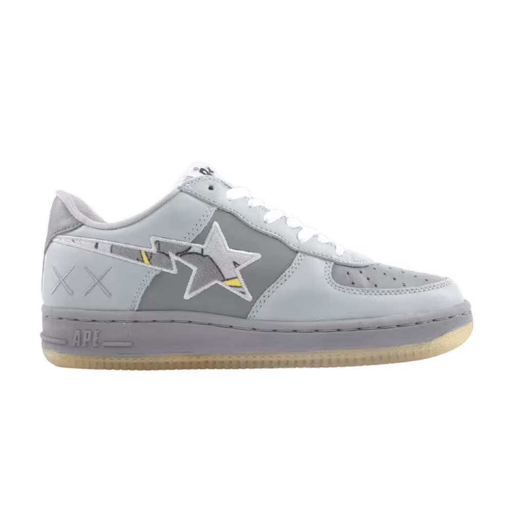 Kaws x Bapesta FS-001 Low Yellow Grey