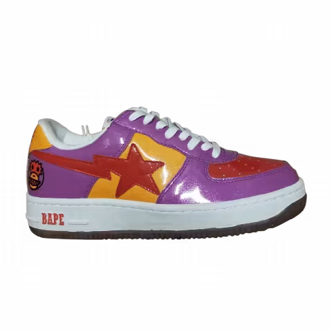 Bapesta FS-001 Low 'Purple Red Yellow Glitter'