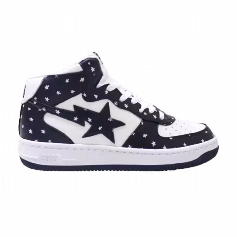 Bapesta Mid 'Navy Stars'