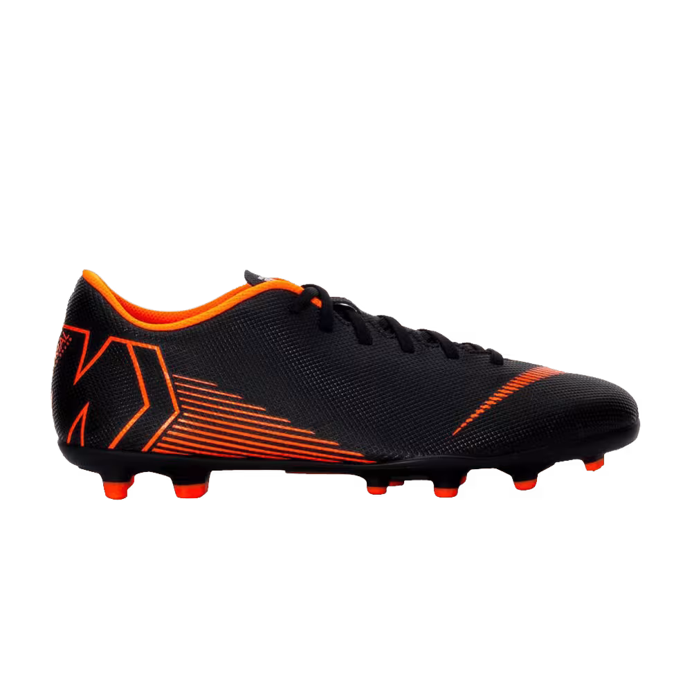 Nike Mercurial Vapor 12 Club FG MG Black Total Orange