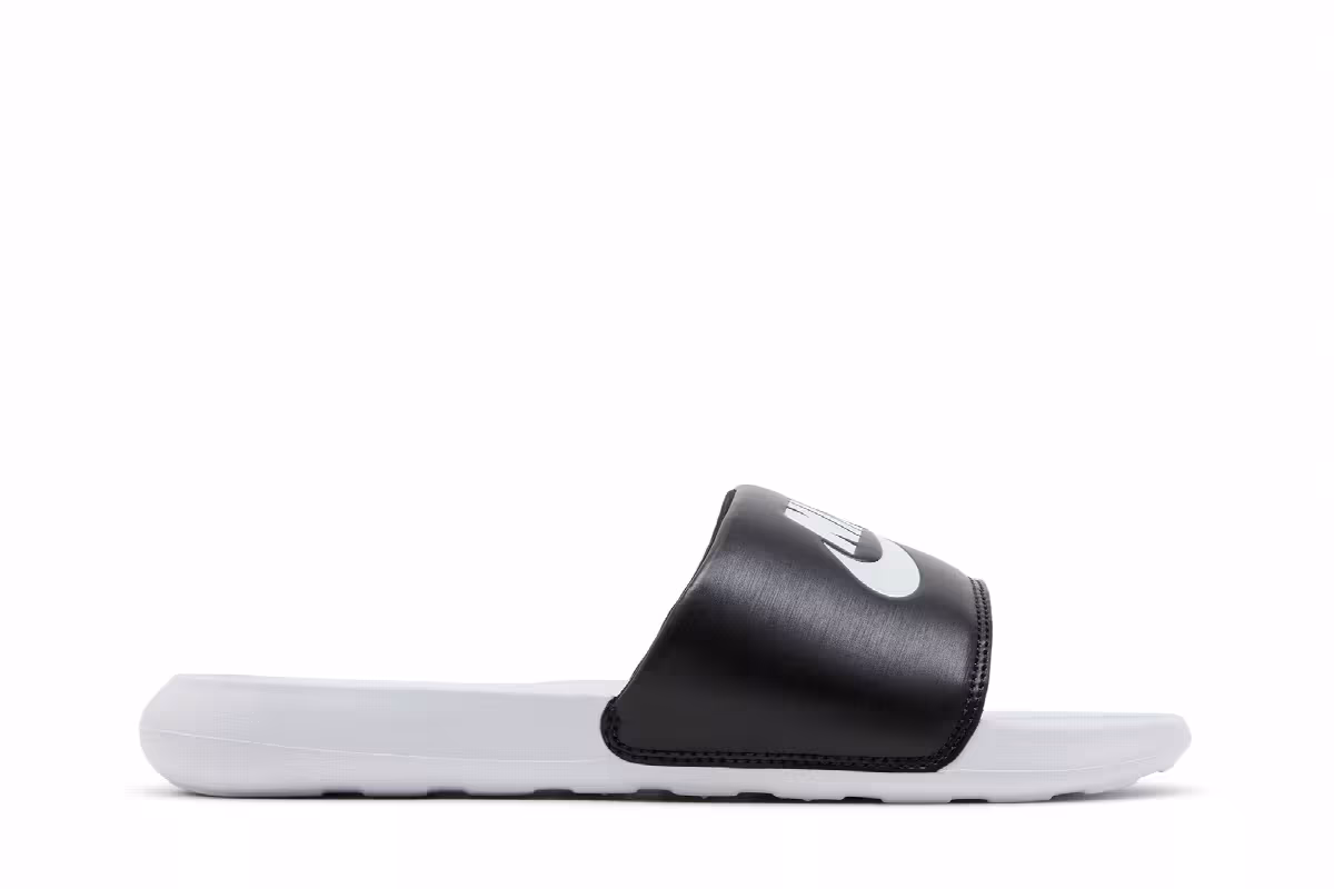 Nike Victori One Slide Mix White Black, view 2