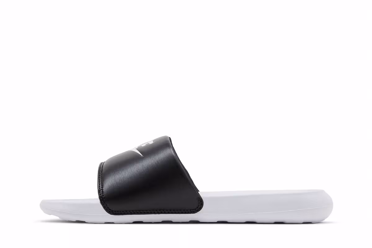 Nike Victori One Slide Mix White Black, view 4