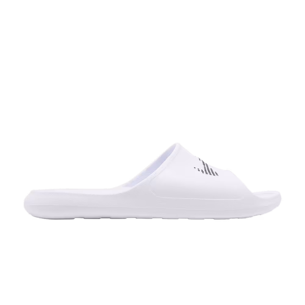 Nike Victori One Slide Polka Swoosh - White