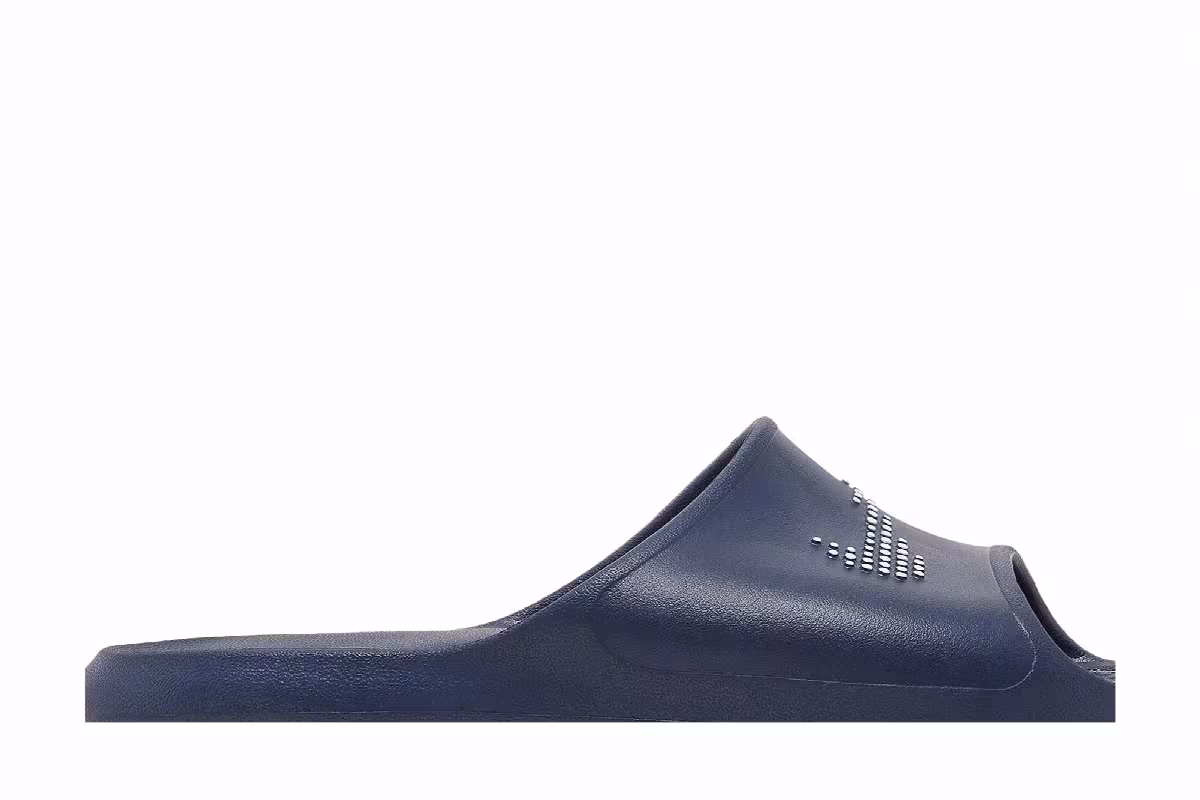 Nike Victori One Slide Polka Swoosh - Midnight Navy, view 3