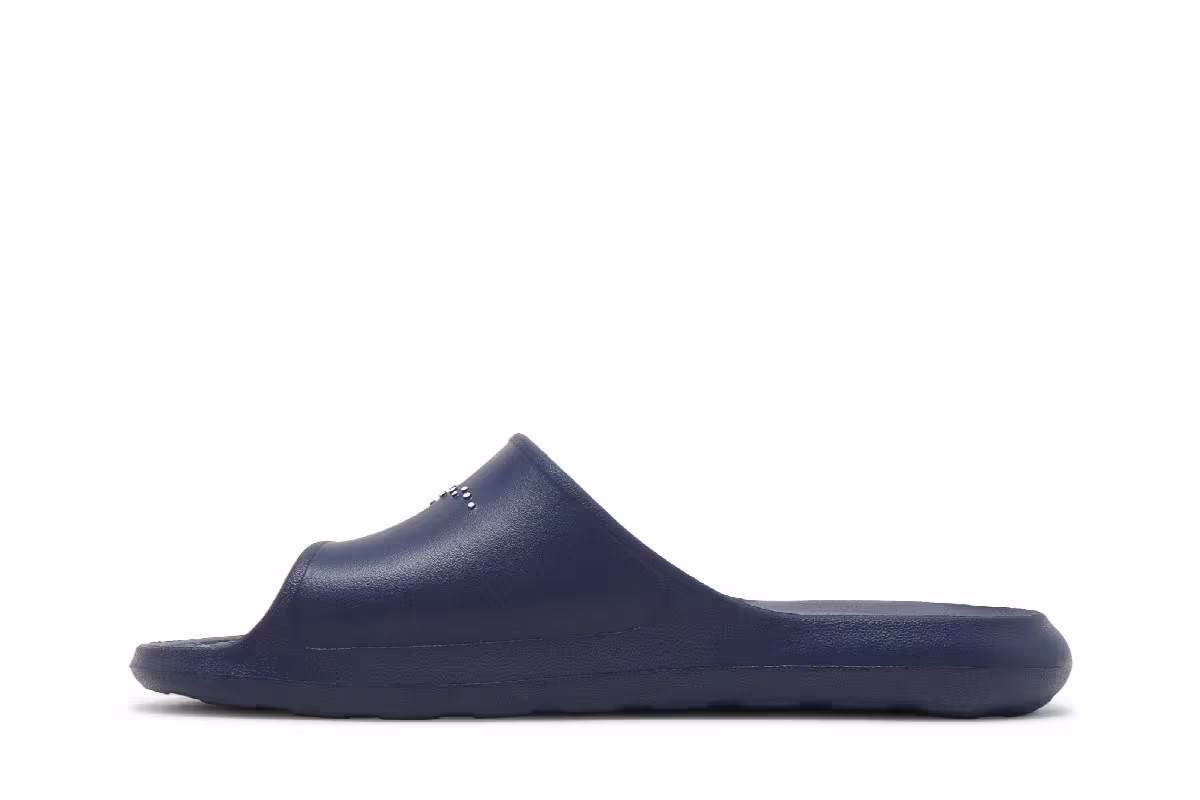 Nike Victori One Slide Polka Swoosh - Midnight Navy, view 4