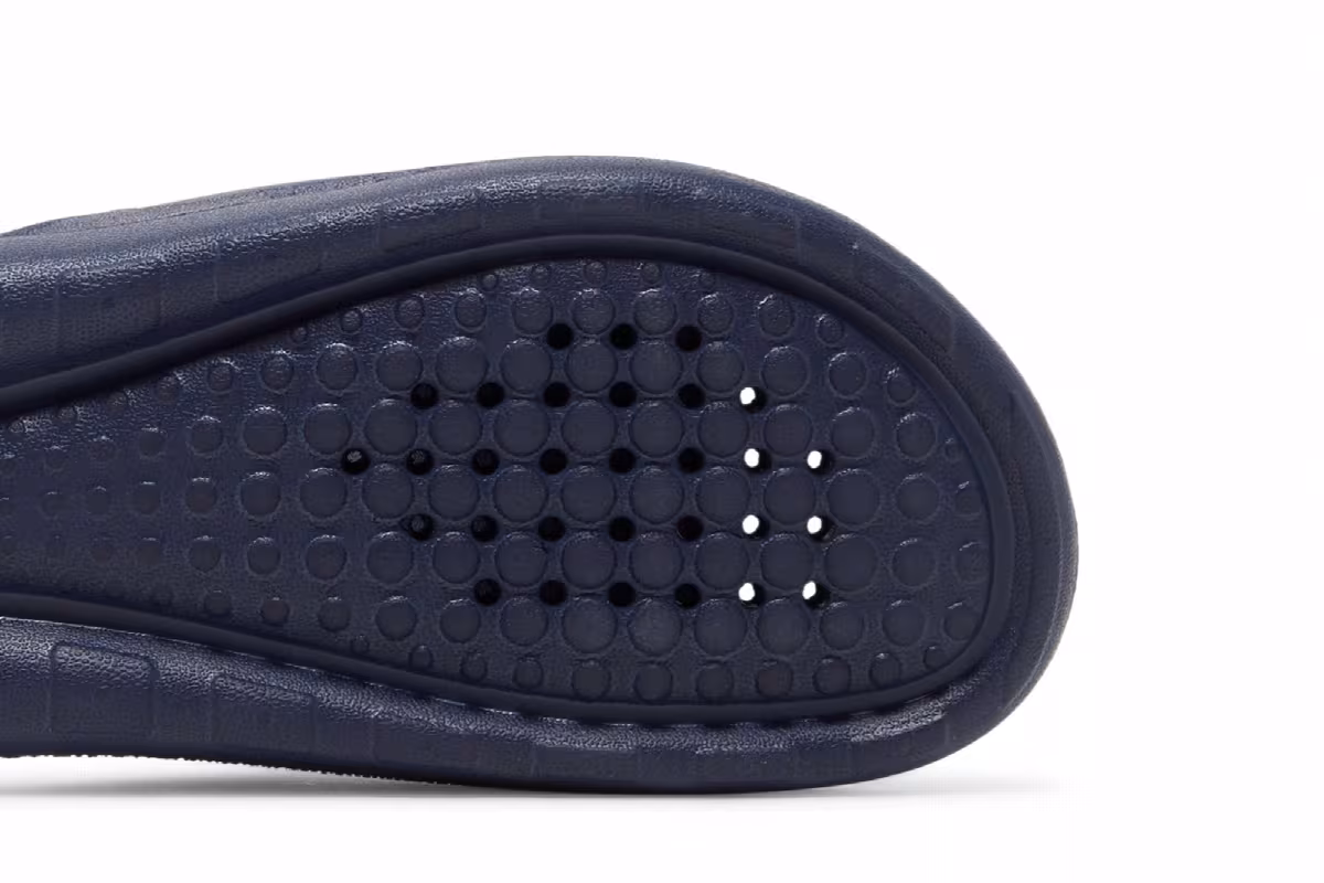 Nike Victori One Slide Polka Swoosh - Midnight Navy, view 6