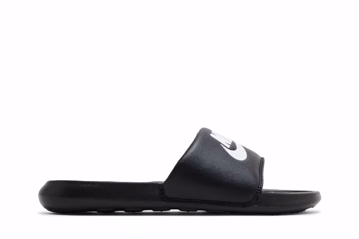 Nike Women's Victori One Slide Black White, view 2