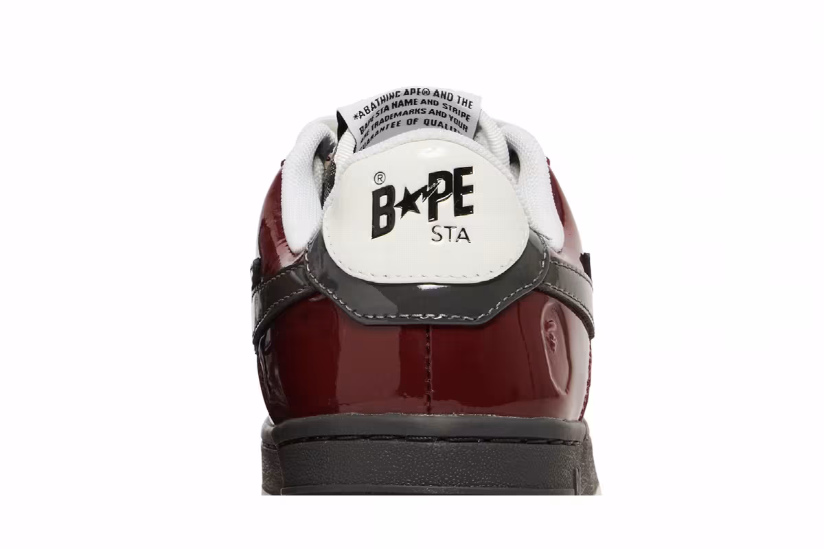 Women's Bapesta #2 Brick Red, view 8