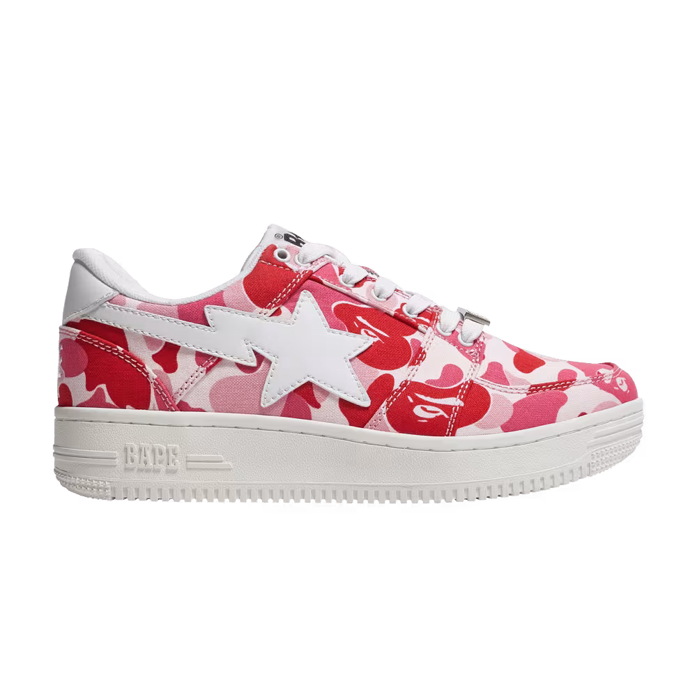 Women's Bapesta Low ABC Camo - Pink