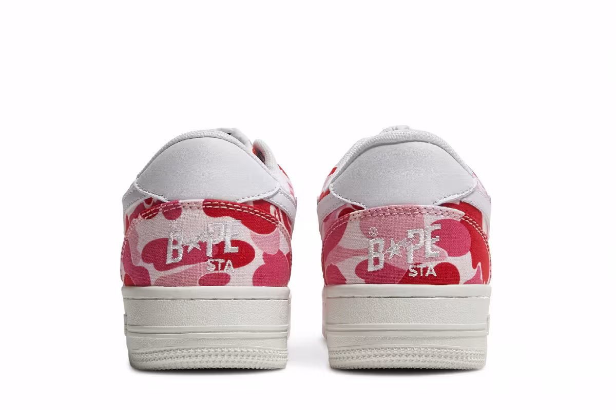 Women's Bapesta Low ABC Camo - Pink, view 7