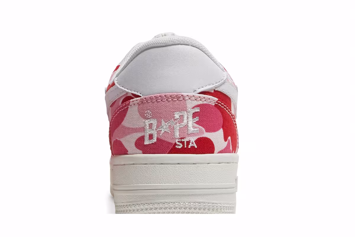 Women's Bapesta Low ABC Camo - Pink, view 8