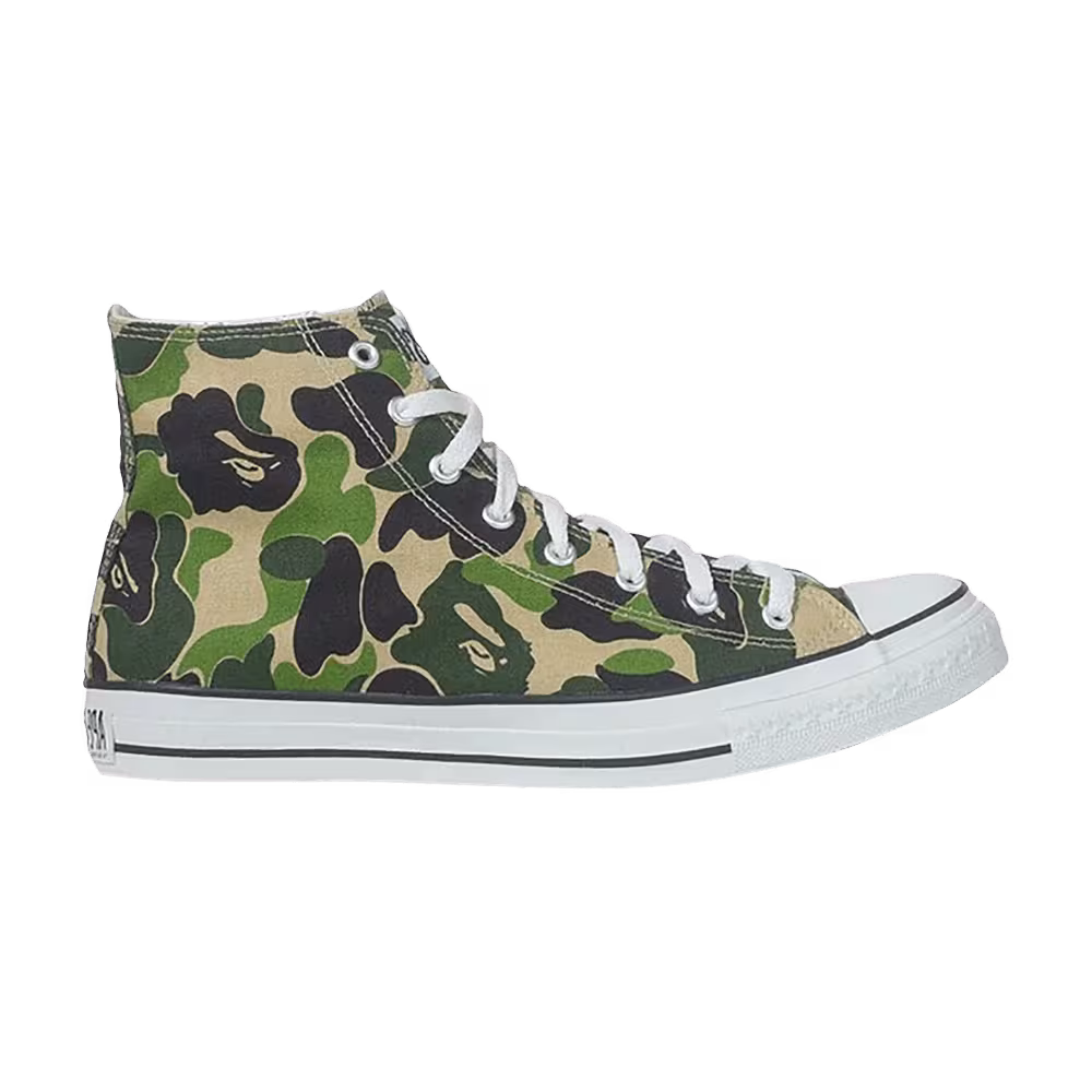 Women's Bapesta High ABC Camo - Green