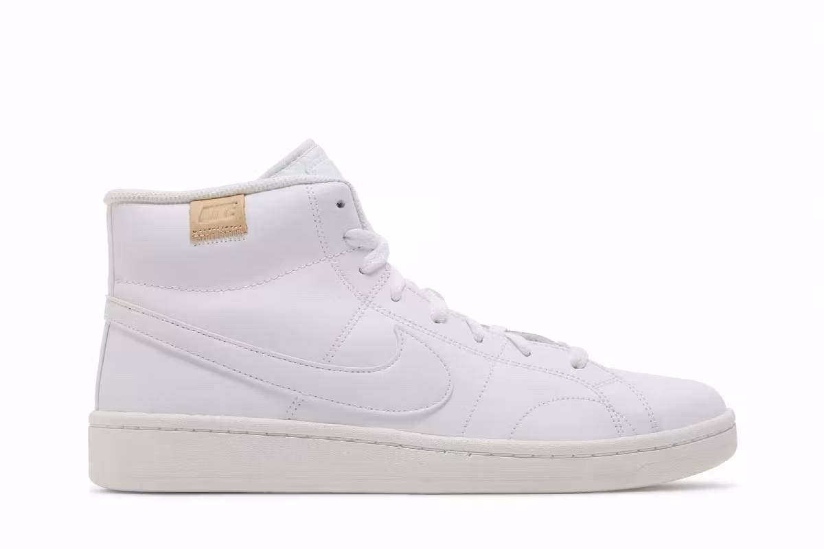 Nike Women's Court Royale 2 Mid Triple White, view 2