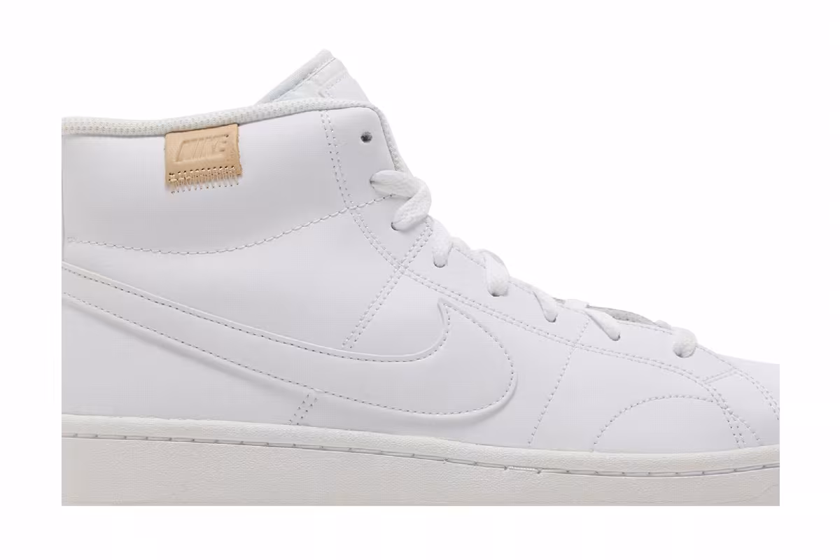 Nike Women's Court Royale 2 Mid Triple White, view 3