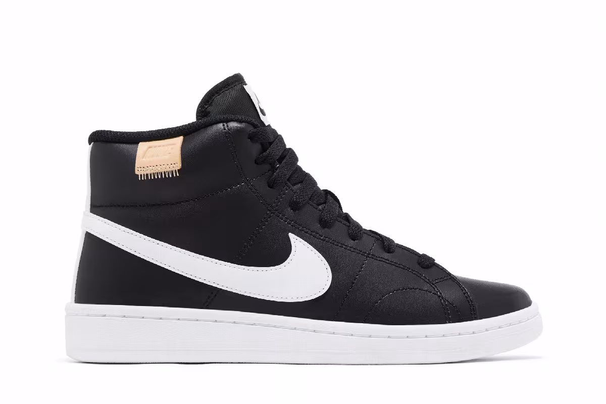 Nike Women's Court Royale 2 Mid Black White, view 2