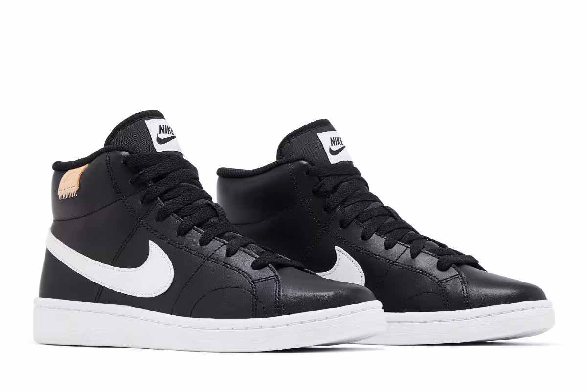 Nike Women's Court Royale 2 Mid Black White, view 9