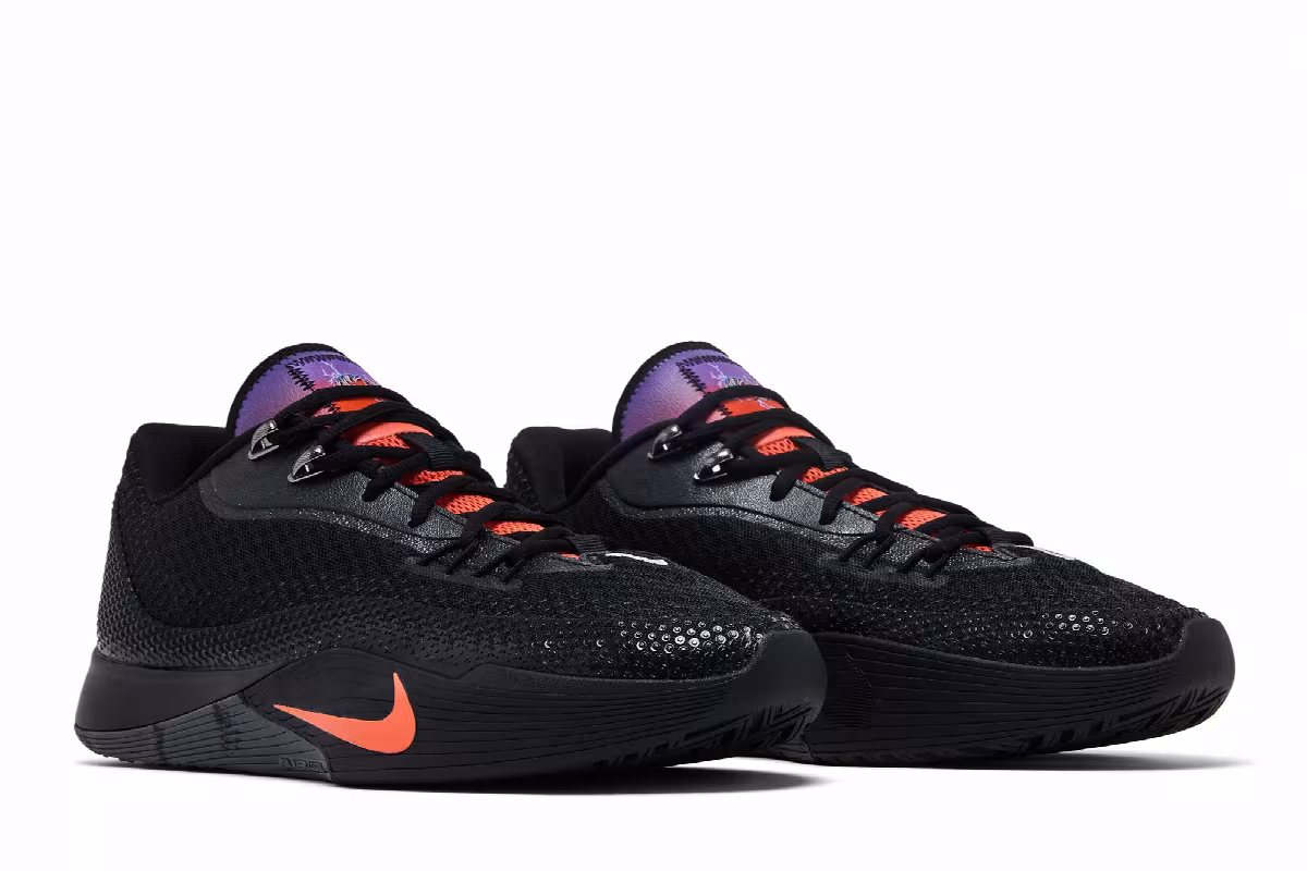 Nike S.T. Flare Black Wild Grape Purple, view 9