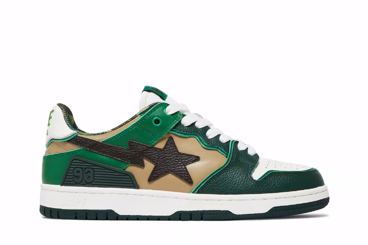 BAPE Sk8 Sta #2 ABC Camo - Green, view 2