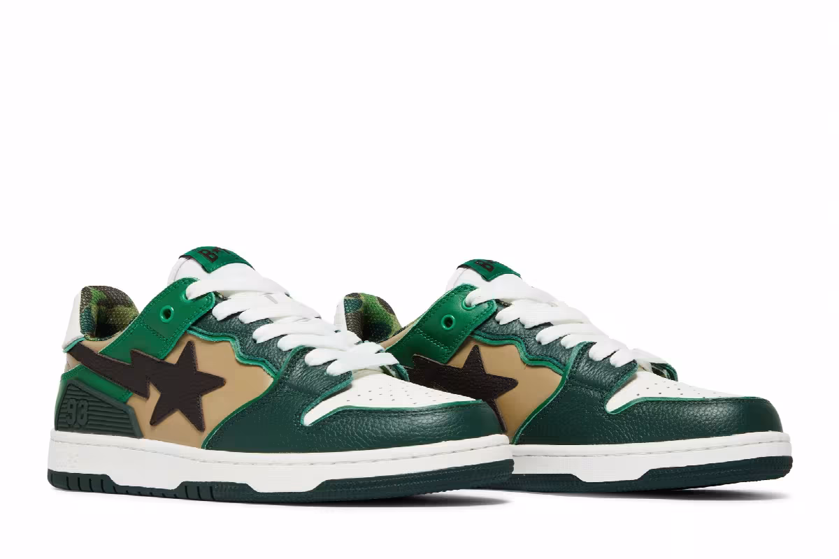 BAPE Sk8 Sta #2 ABC Camo - Green, view 9