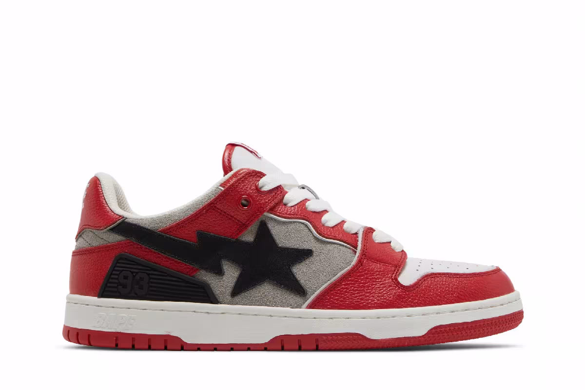 BAPE Sk8 Sta #1 Red, view 2