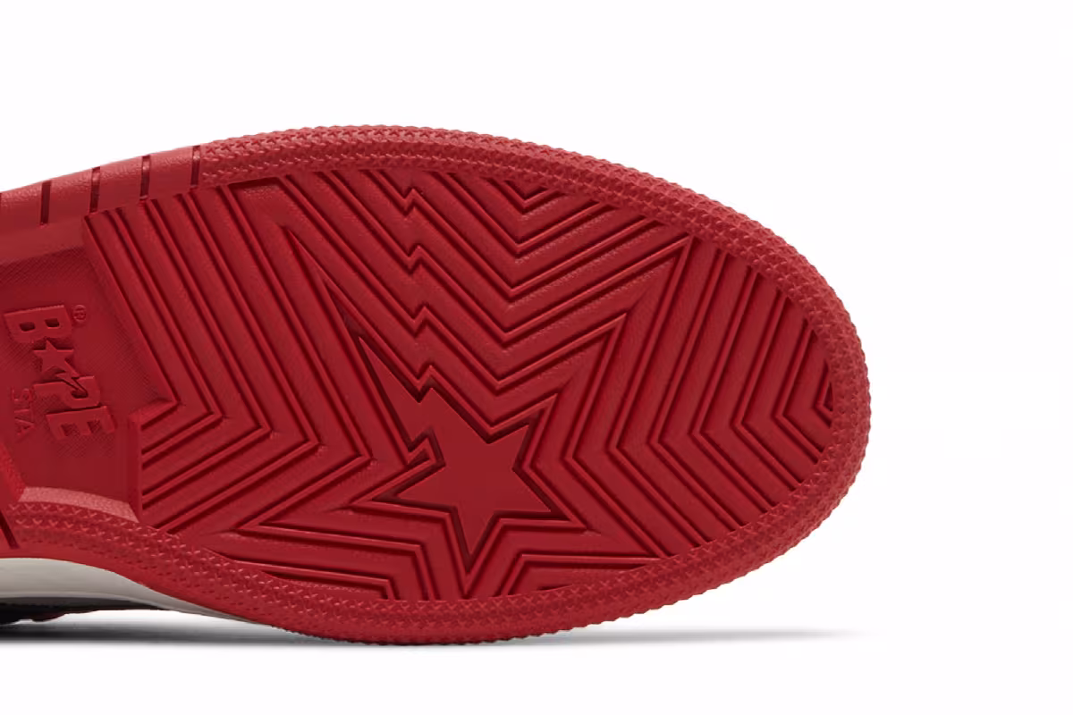 BAPE Sk8 Sta #1 Red, view 6