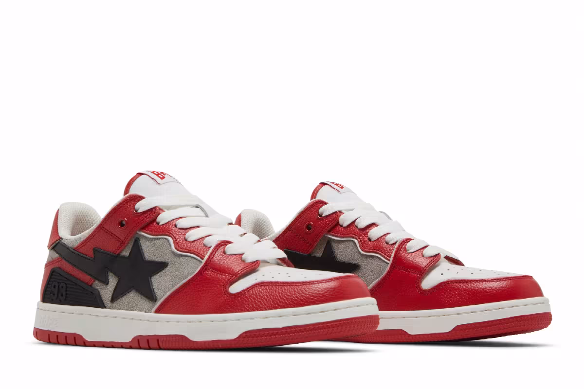BAPE Sk8 Sta #1 Red, view 9