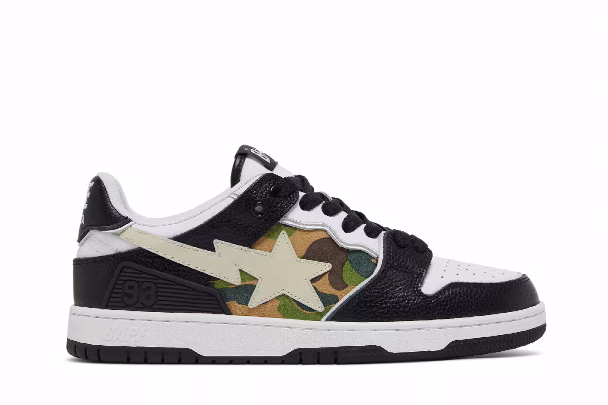 BAPE Sk8 Sta Alternate Black Camo, view 2