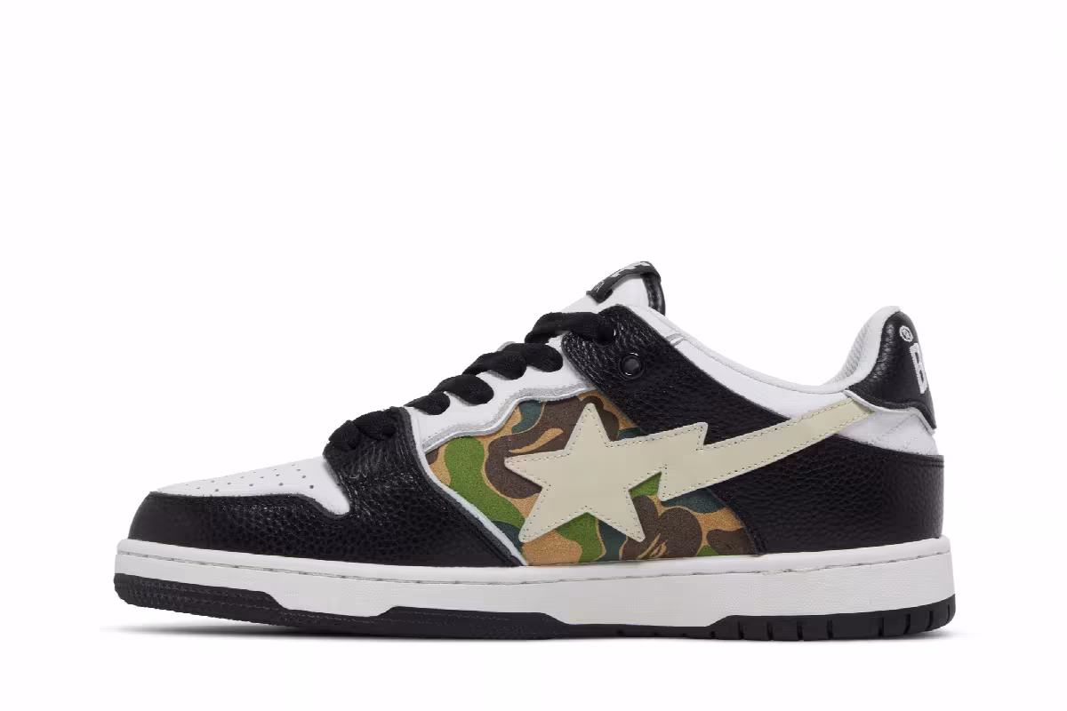 BAPE Sk8 Sta Alternate Black Camo, view 4