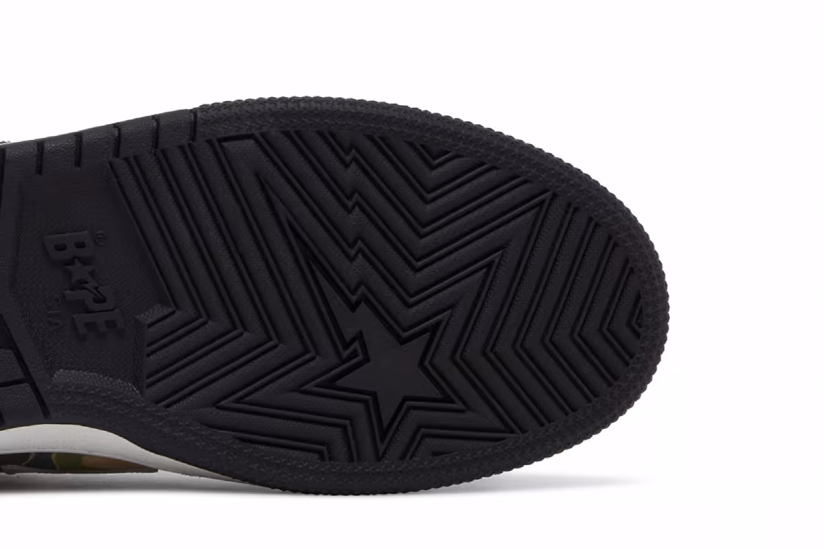 BAPE Sk8 Sta Alternate Black Camo, view 6