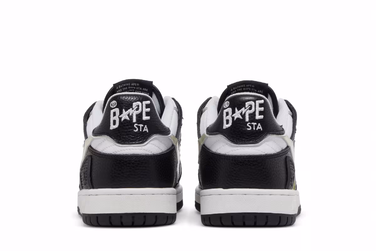 BAPE Sk8 Sta Alternate Black Camo, view 7