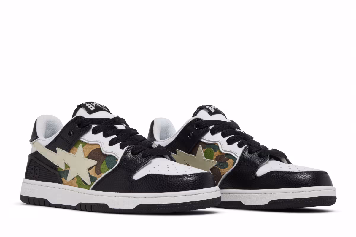 BAPE Sk8 Sta Alternate Black Camo, view 9