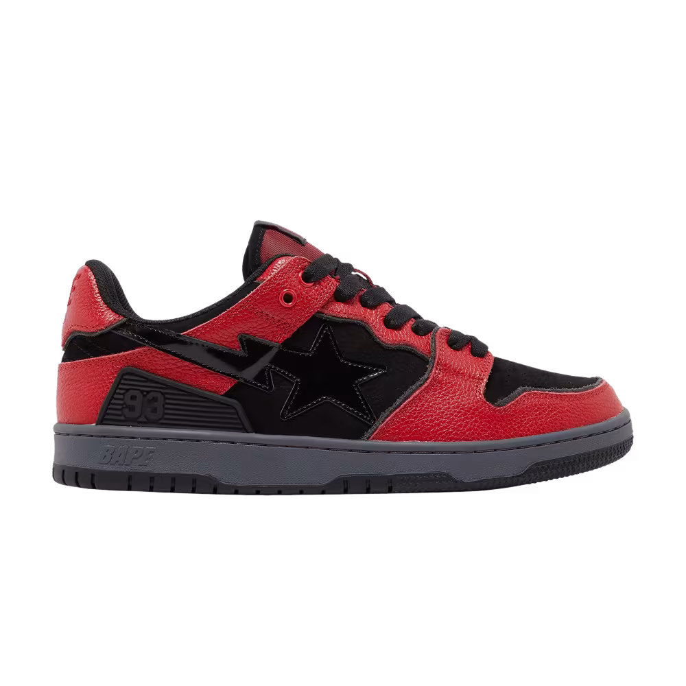 BAPE Sk8 Sta Black Red