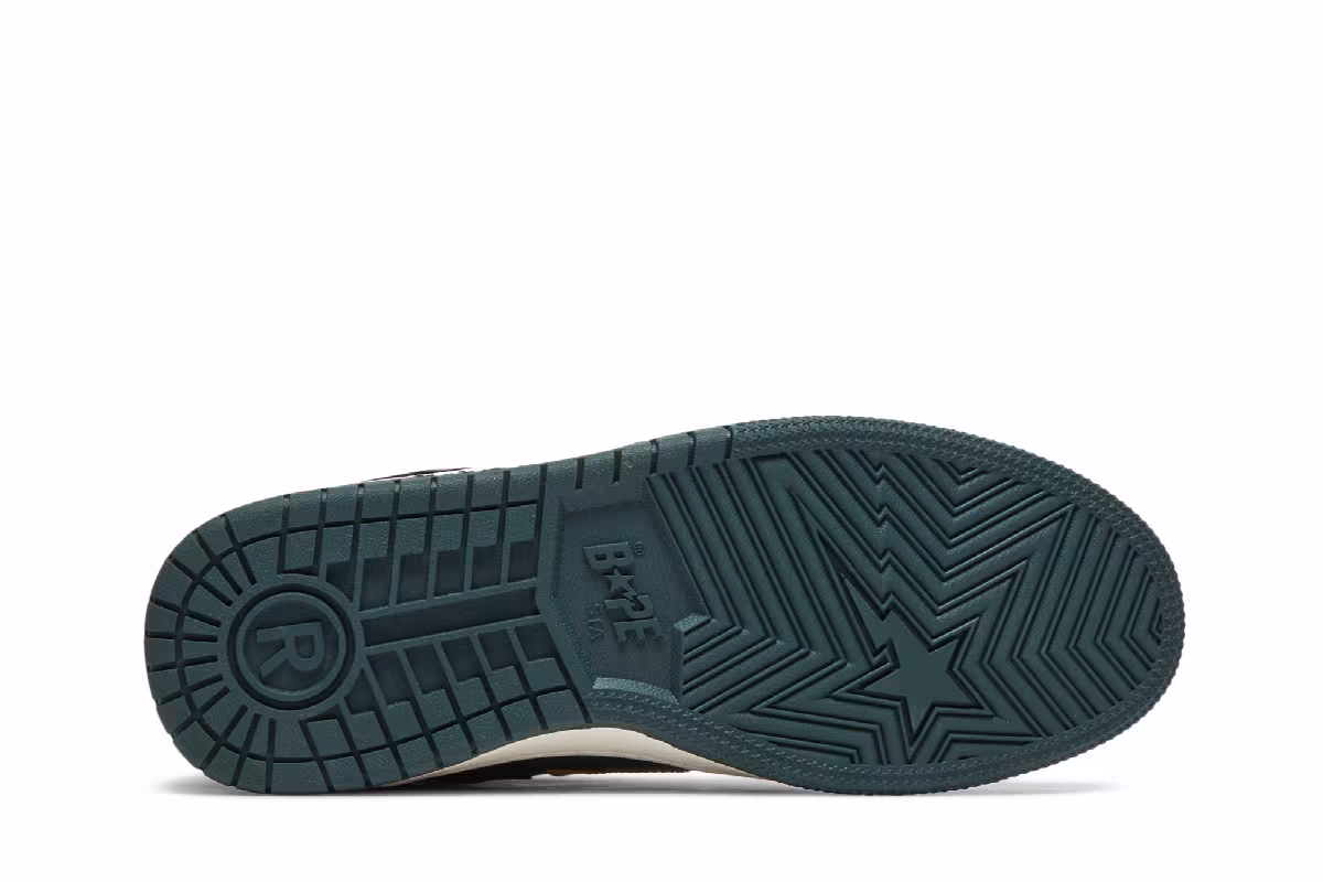 BAPE Sk8 Sta Low Green Camo, view 5