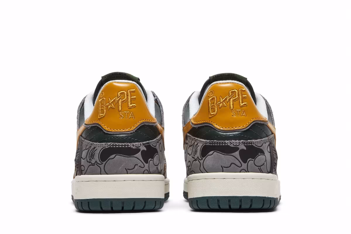 BAPE Sk8 Sta Low Green Camo, view 7