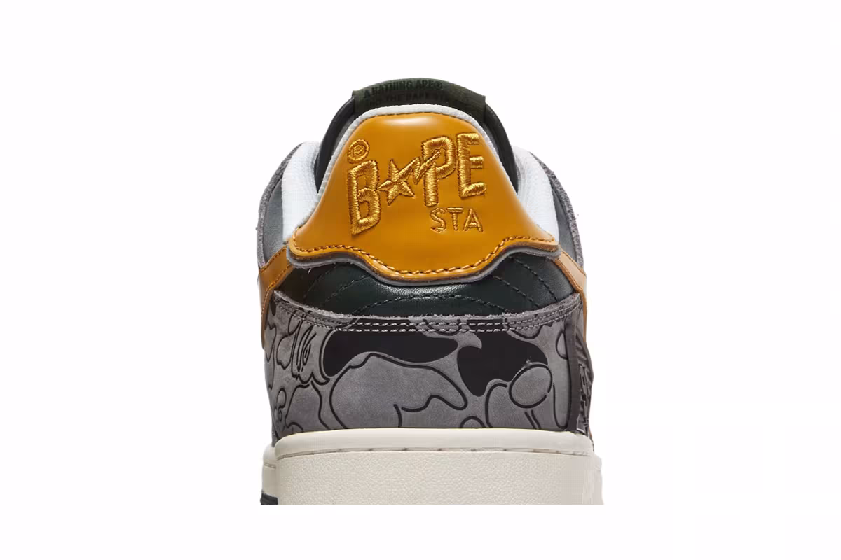 BAPE Sk8 Sta Low Green Camo, view 8